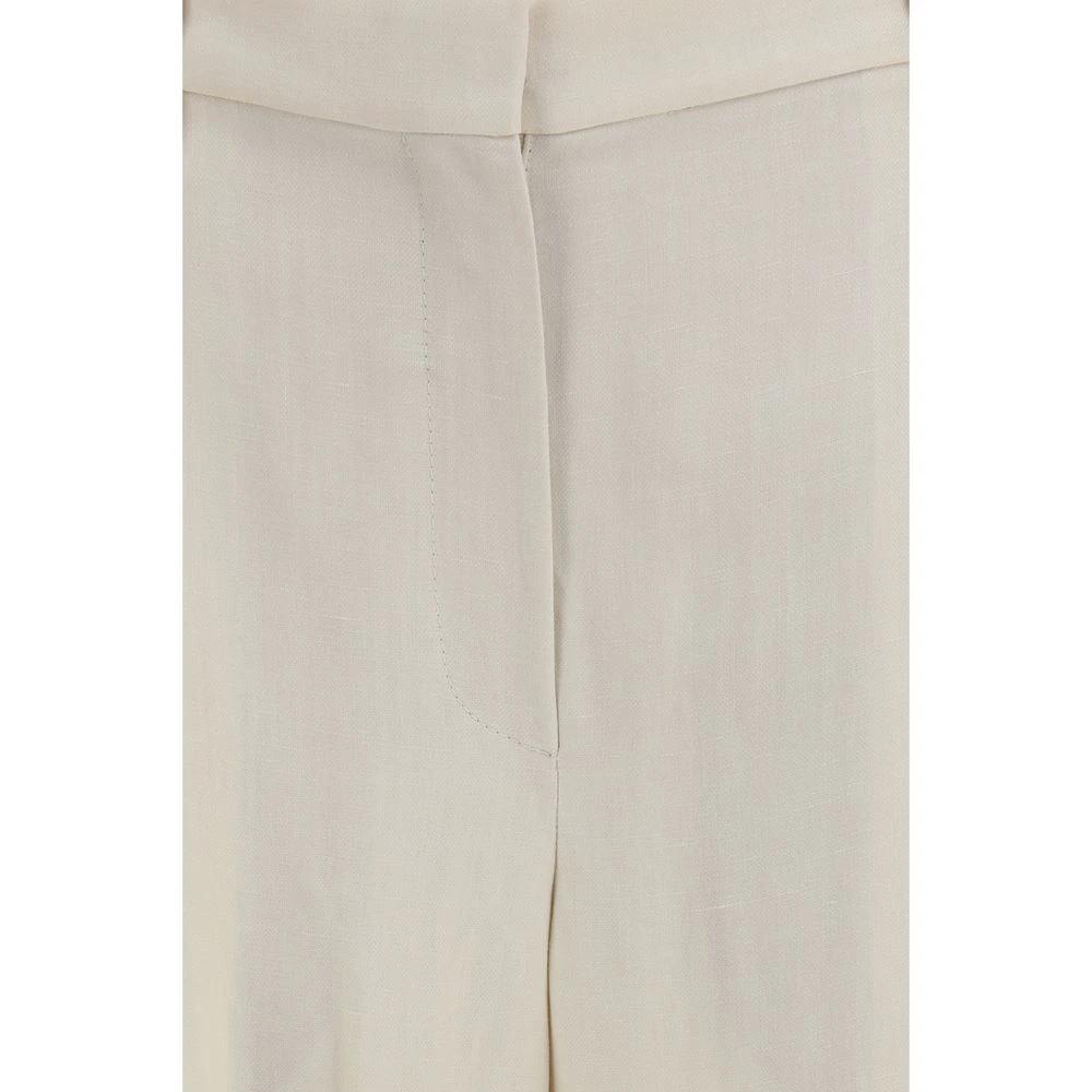 Brunello Cucinelli Beige Viscose Casual Pants