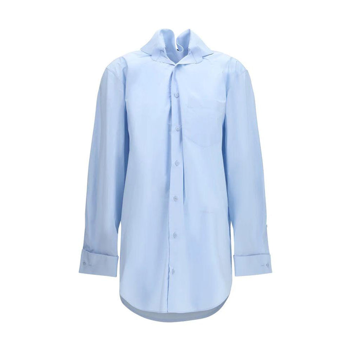 ALAINPAUL Blue Cotton Shirt