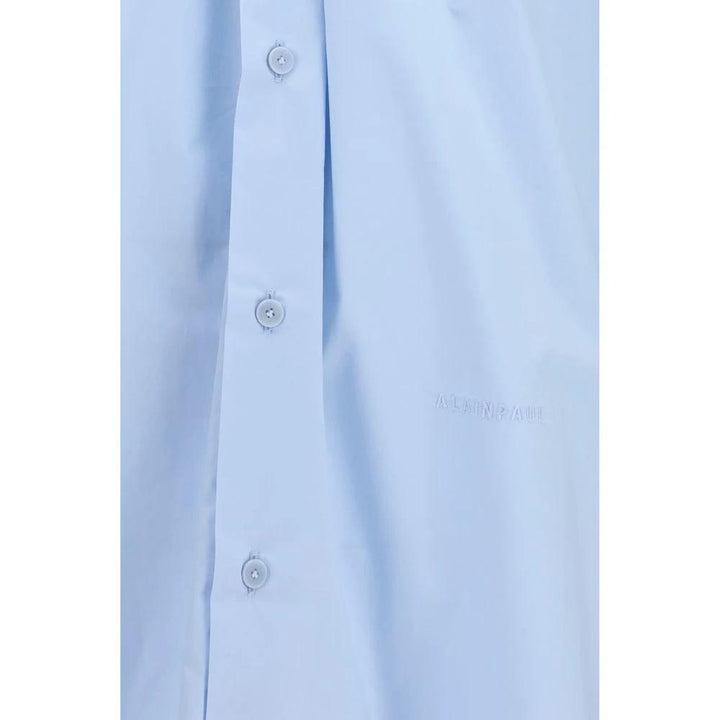 ALAINPAUL Blue Cotton Shirt