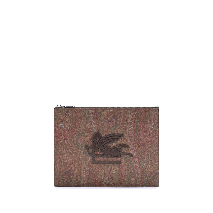 Etro Multicolor Cotton Clutch Bag