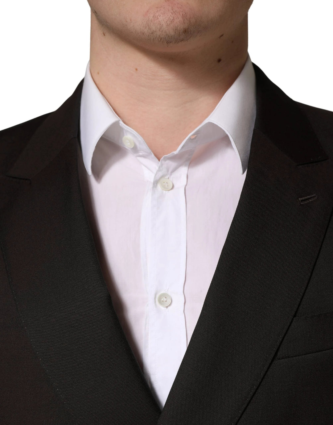 Dolce &amp; Gabbana Dark Violet Wool Double Breasted Suit Jacket