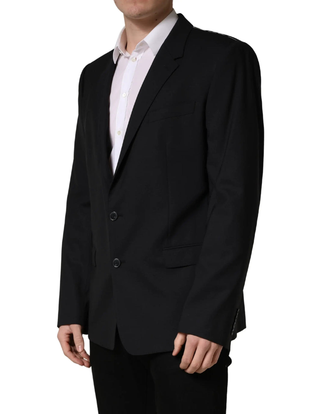 Dolce &amp; Gabbana Blue Single Breasted 2 Button Suit Jacket