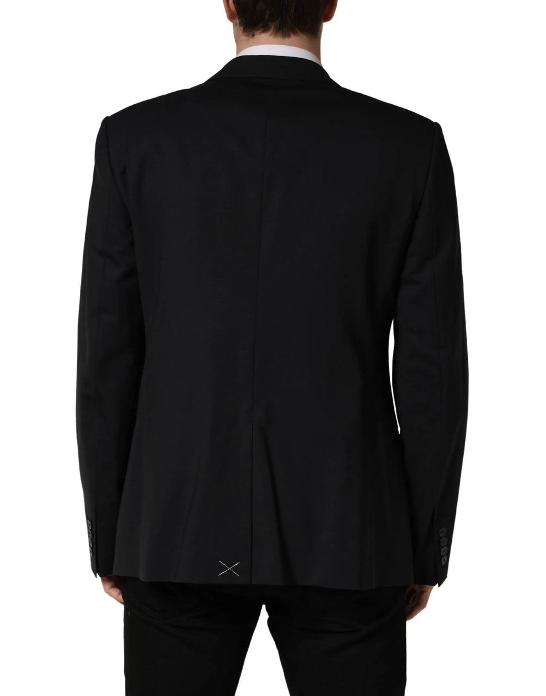 Dolce &amp; Gabbana Blue Single Breasted 2 Button Suit Jacket