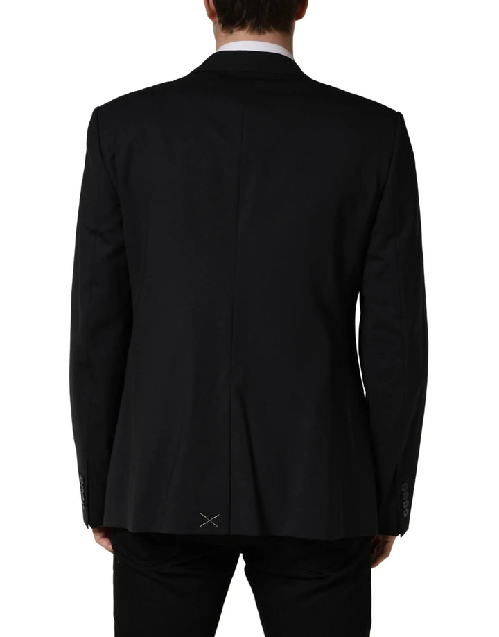 Dolce &amp; Gabbana Blue Single Breasted 2 Button Suit Jacket