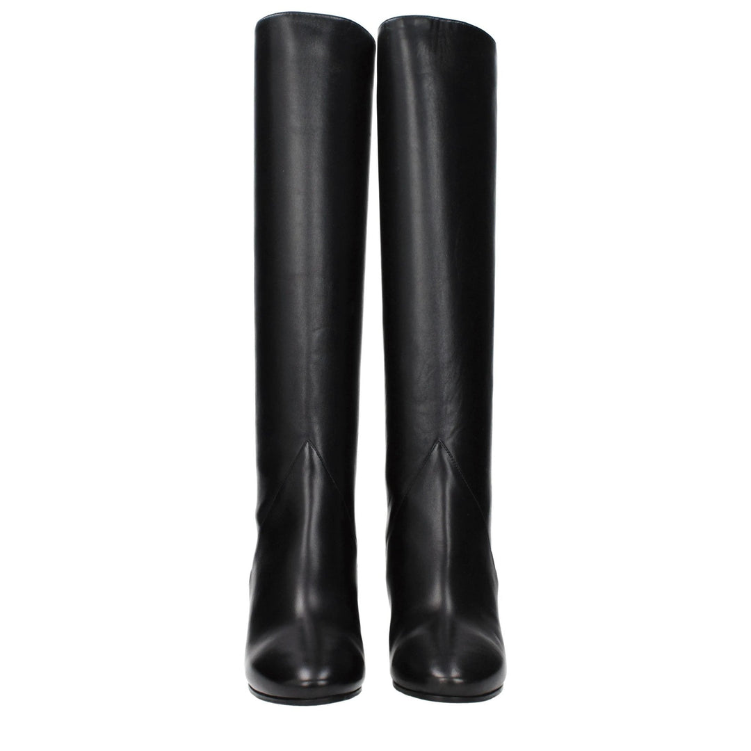 Jimmy Choo Black Leather Boots