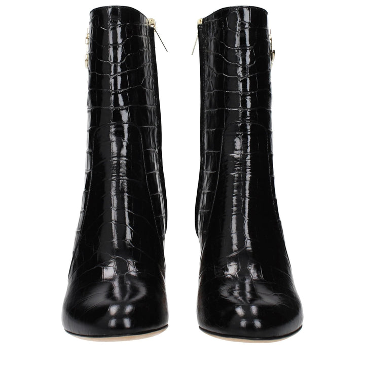 Jimmy Choo Black Leather Ankle Boots