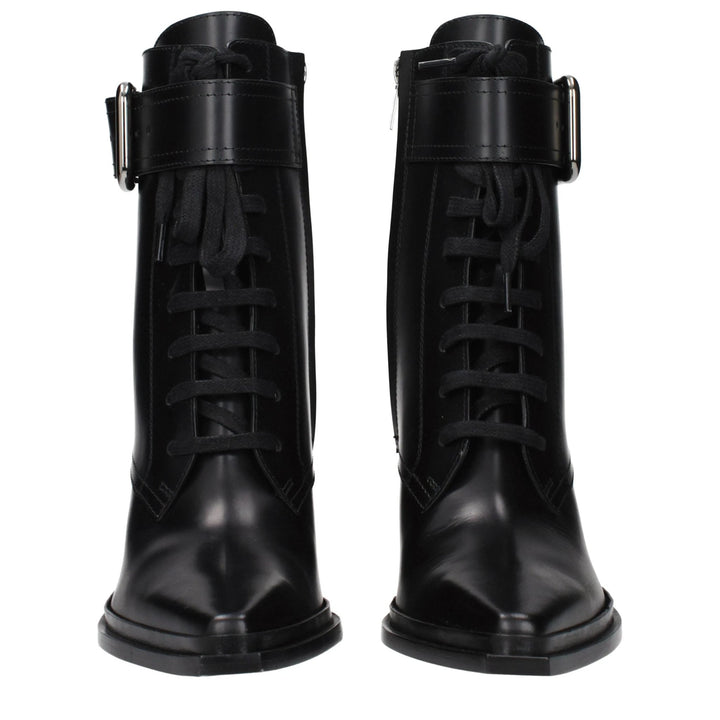 Jimmy Choo Black Leather Ankle Boots