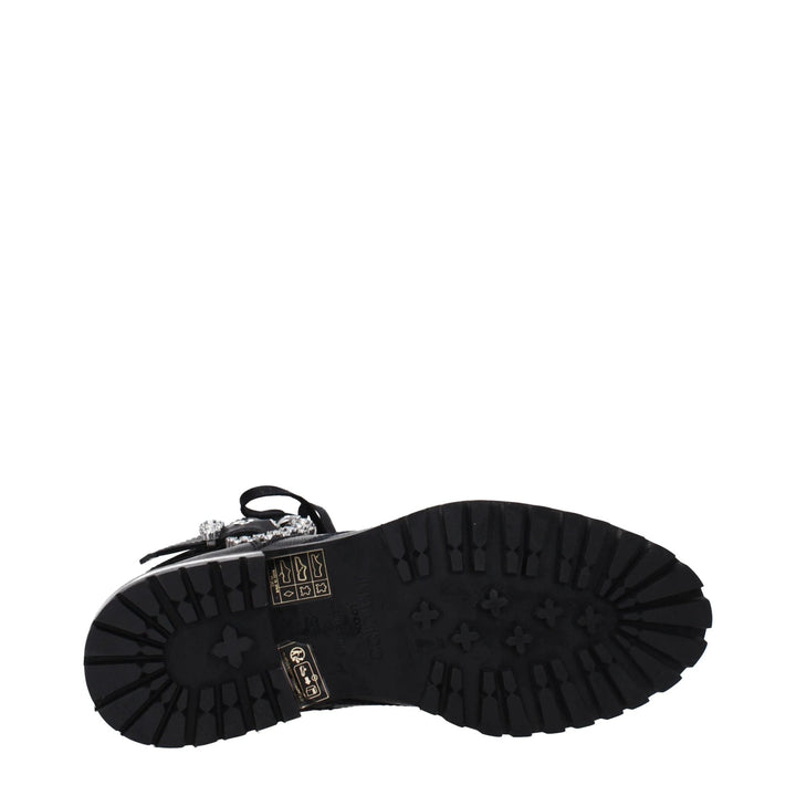 Jimmy Choo Black Leather Ankle Boots