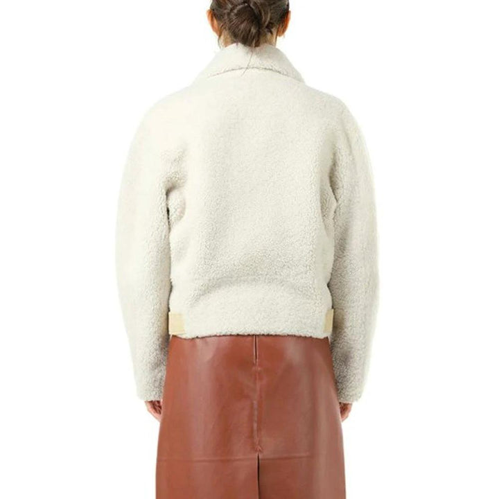 Chloé Beige Polyester Biker Jacket