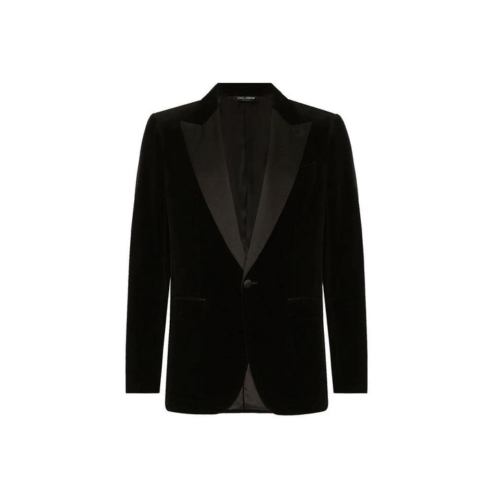 Dolce &amp; Gabbana Black Cotton Tuxedo