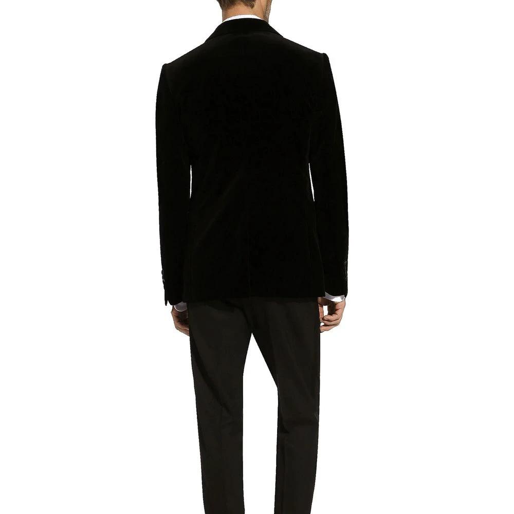 Dolce &amp; Gabbana Black Cotton Tuxedo