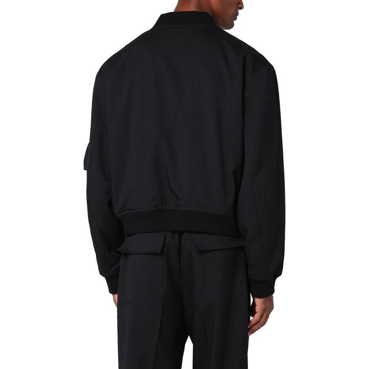 Jil Sander Black Polyester Bomber