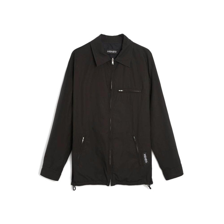 Kenzo Black Cotton Full-Length Jacket