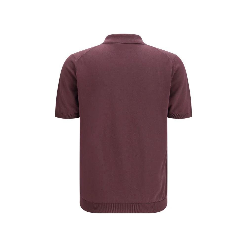 Roberto Collina Purple Cotton Polo Shirt