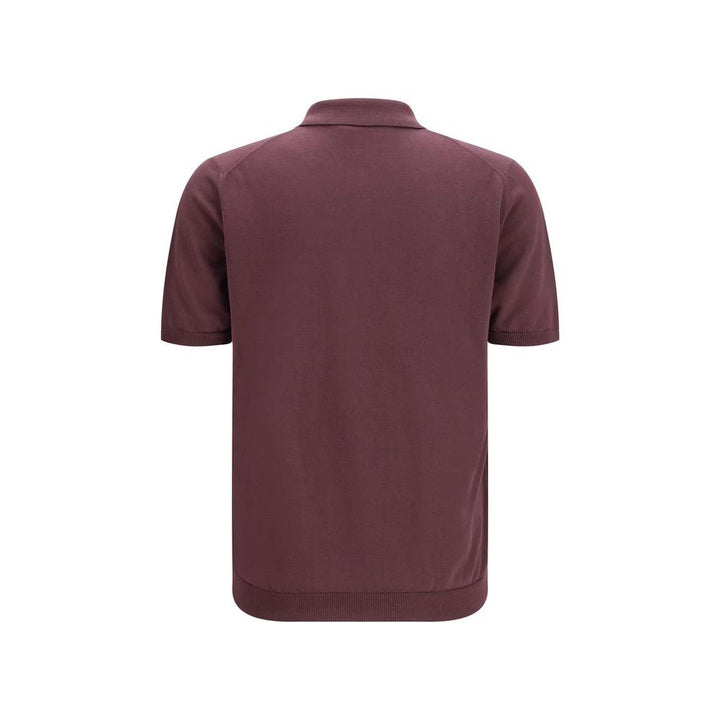Roberto Collina Purple Cotton Polo Shirt