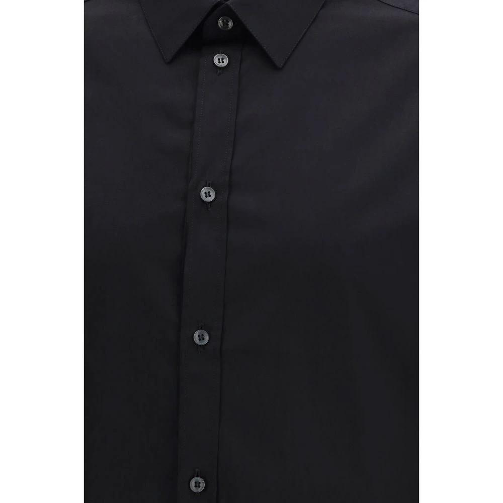 Dolce & Gabbana Black Cotton Dress Shirt
