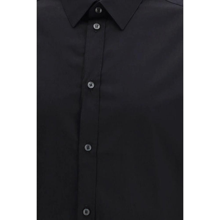 Dolce & Gabbana Black Cotton Dress Shirt