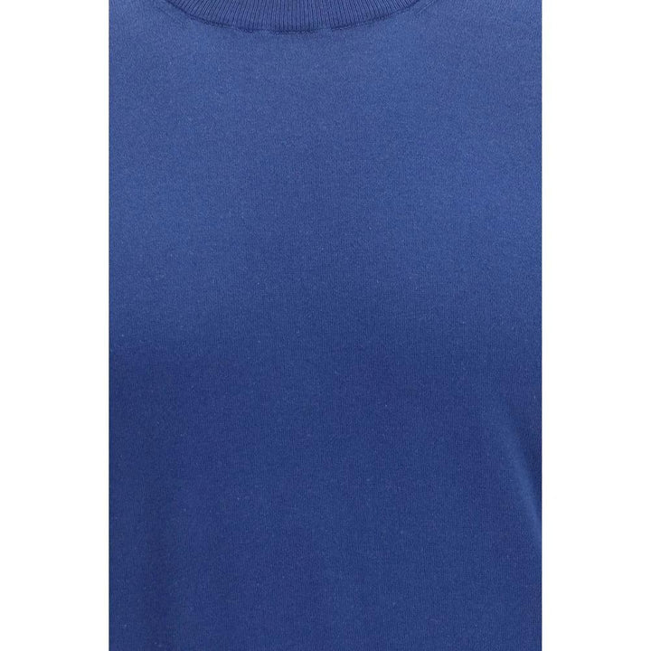 Brunello Cucinelli Blue Cotton T-Shirt