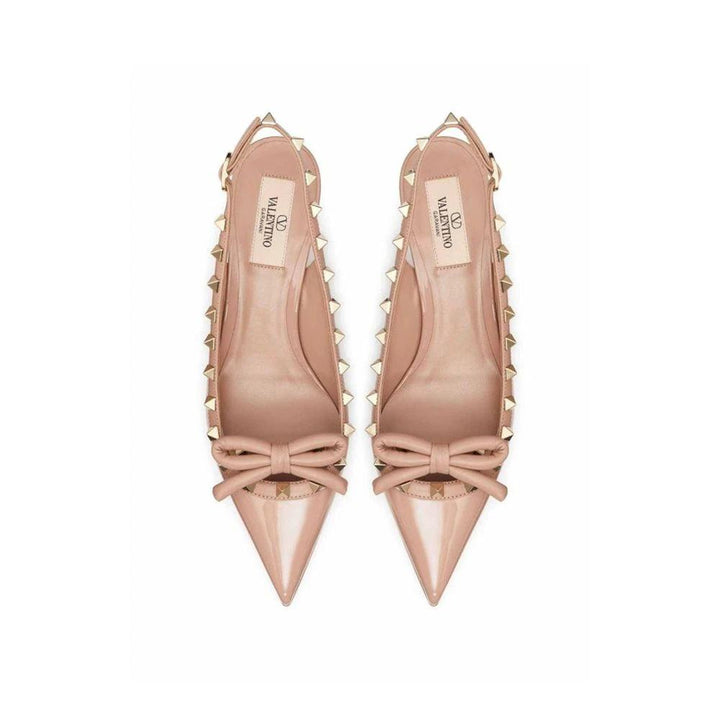 Valentino Garavani Beige Calfskin High Heel Pumps