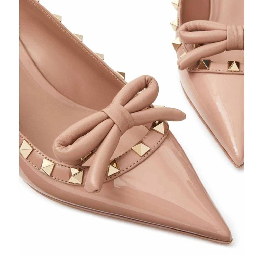 Valentino Garavani Beige Calfskin High Heel Pumps