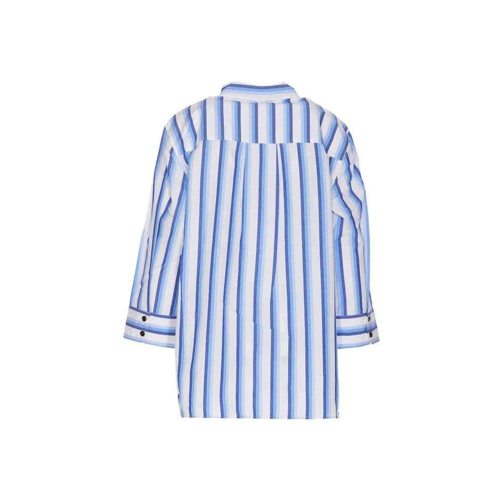 Ganni Blue Cotton Shirt