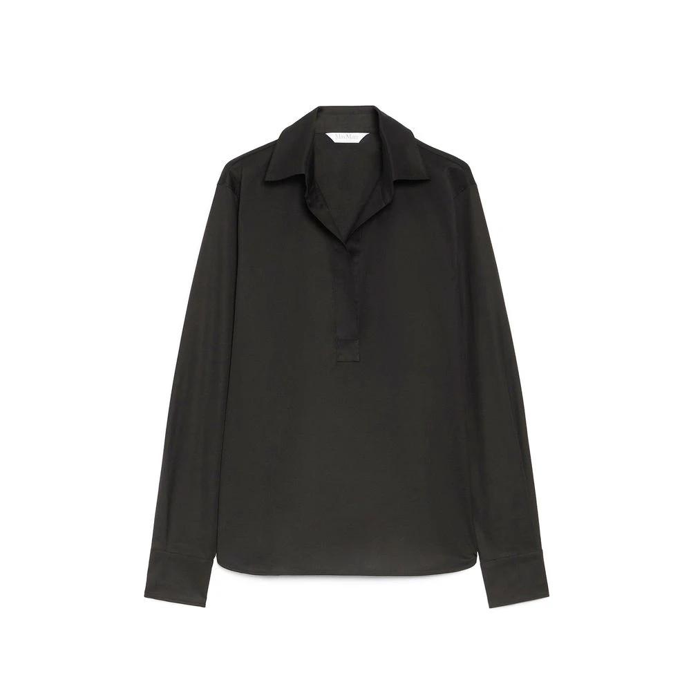 Max Mara Black Cotton Shirt