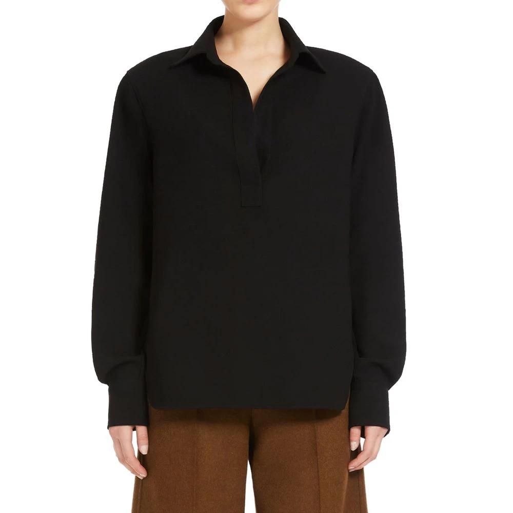 Max Mara Black Cotton Shirt