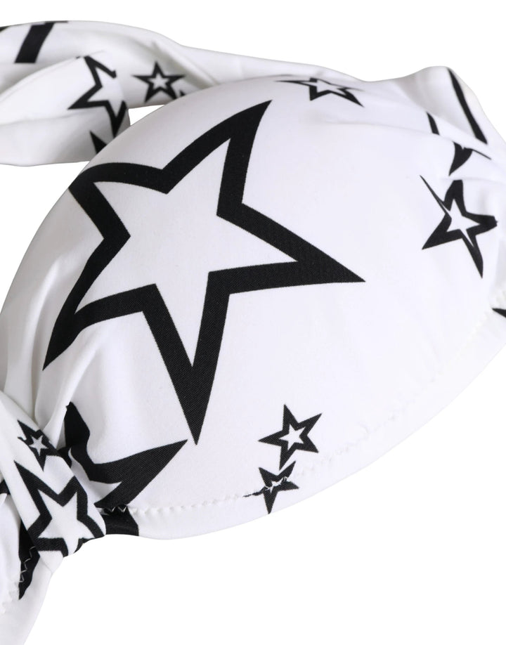 Dolce &amp; Gabbana White Millennials Star Padded Bandeau Underwear