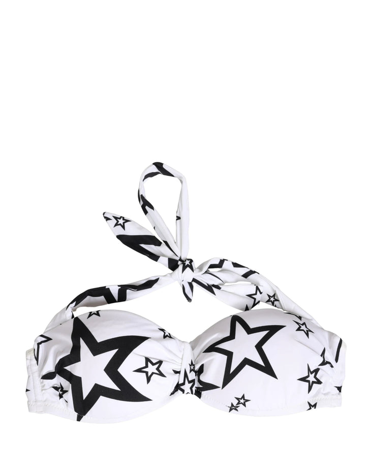 Dolce &amp; Gabbana White Millennials Star Padded Bandeau Underwear