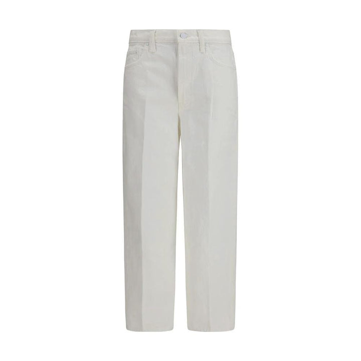 Mother Denim White Cotton Bootcut Jeans