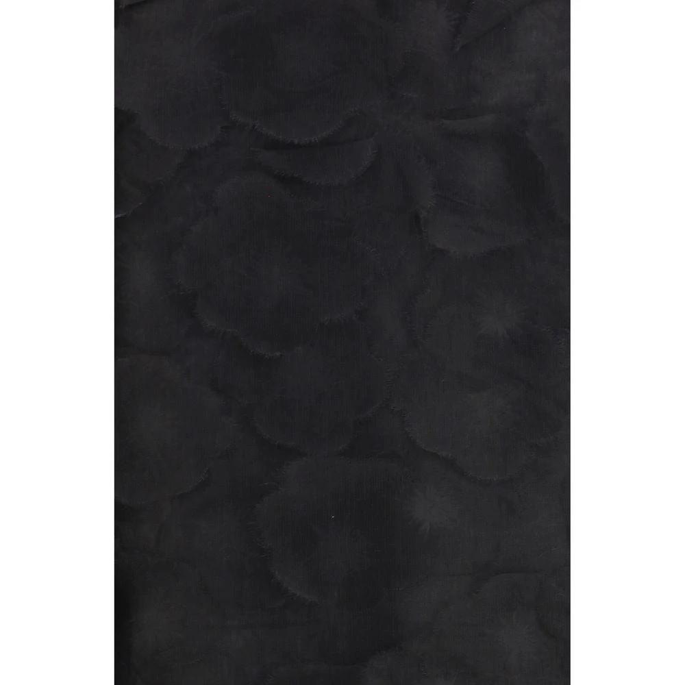 Max Mara Black Silk Long Skirt
