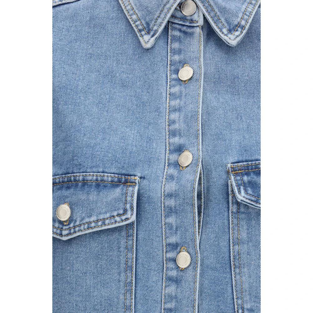 Ella Sample Sale | Ella Blue Cotton Denim Jacket - | Designer outlet