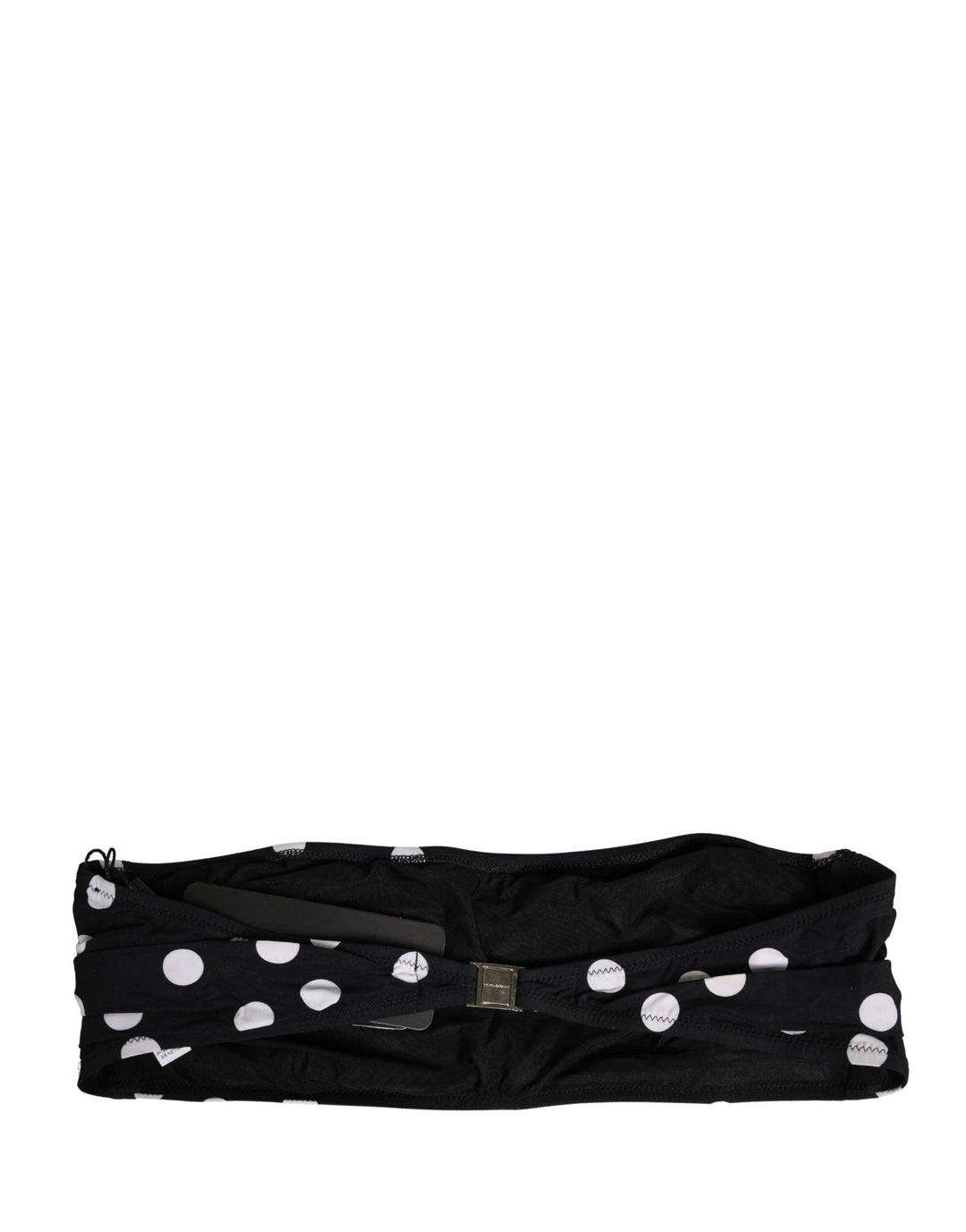 Dolce &amp; Gabbana Sample Sale | Dolce &amp; Gabbana Black White Polka Dot Bandeau Beachwear Swimwear - | Designer outlet