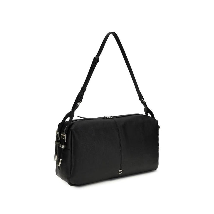 PINKO Sample Sale | PINKO Black Calf Leather Bos Taurus Shoulder Bag - | Designer outlet