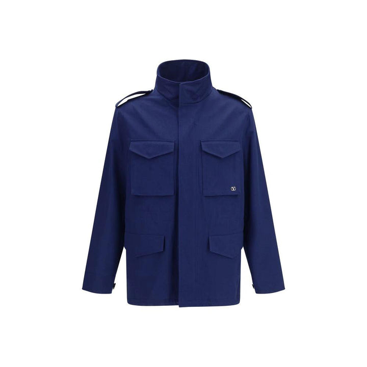 Valentino Sample Sale | Valentino Blue Cotton Coat - | Designer outlet
