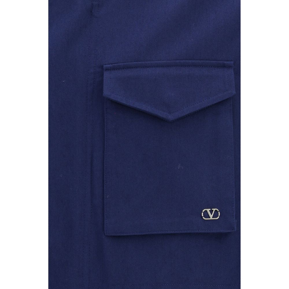 Valentino Sample Sale | Valentino Blue Cotton Coat - | Designer outlet