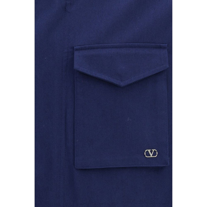Valentino Sample Sale | Valentino Blue Cotton Coat - | Designer outlet