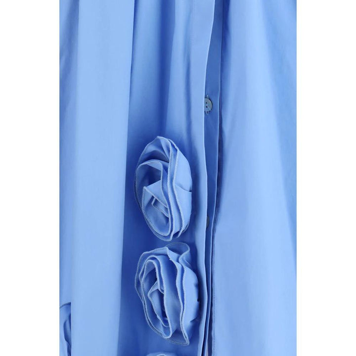 Ella Sample Sale | Ella Blue Cotton Casual Dress - | Designer outlet