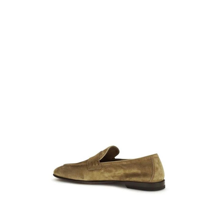 Bally Sample Sale | Bally Beige Calf Leather Bos Taurus Slip-On Loafers - | Designer outlet
