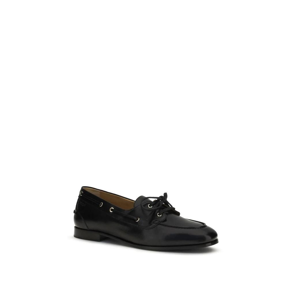 Bally Sample Sale | Bally Black Buffalo Leather Slip-On Loafers - | Designer outlet