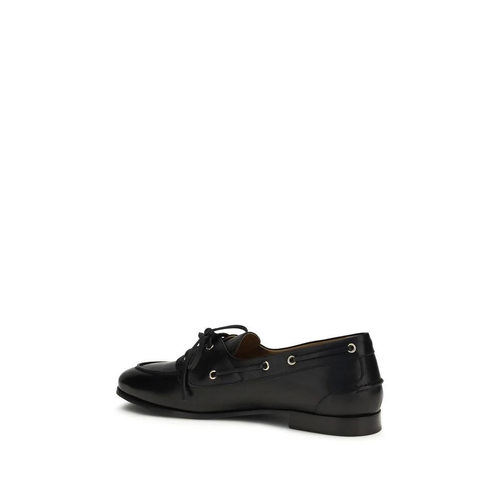 Bally Sample Sale | Bally Black Buffalo Leather Slip-On Loafers - | Designer outlet