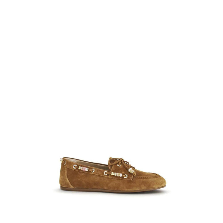 Stuart Weitzman Sample Sale | Stuart Weitzman Brown Calf Leather Bos Taurus Slip-On Loafers - | Designer outlet