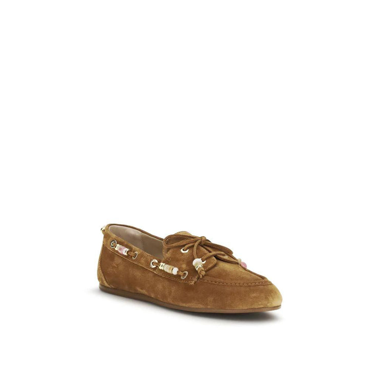 Stuart Weitzman Sample Sale | Stuart Weitzman Brown Calf Leather Bos Taurus Slip-On Loafers - | Designer outlet