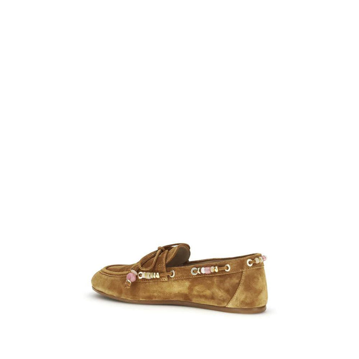 Stuart Weitzman Sample Sale | Stuart Weitzman Brown Calf Leather Bos Taurus Slip-On Loafers - | Designer outlet