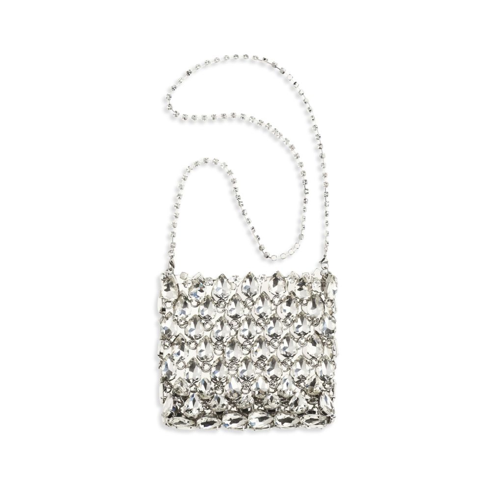 Self-Portrait Sample Sale | Self-Portrait Silver Polyester Shoulder Bag - | Designer outlet