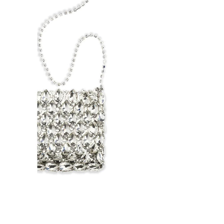 Self-Portrait Sample Sale | Self-Portrait Silver Polyester Shoulder Bag - | Designer outlet