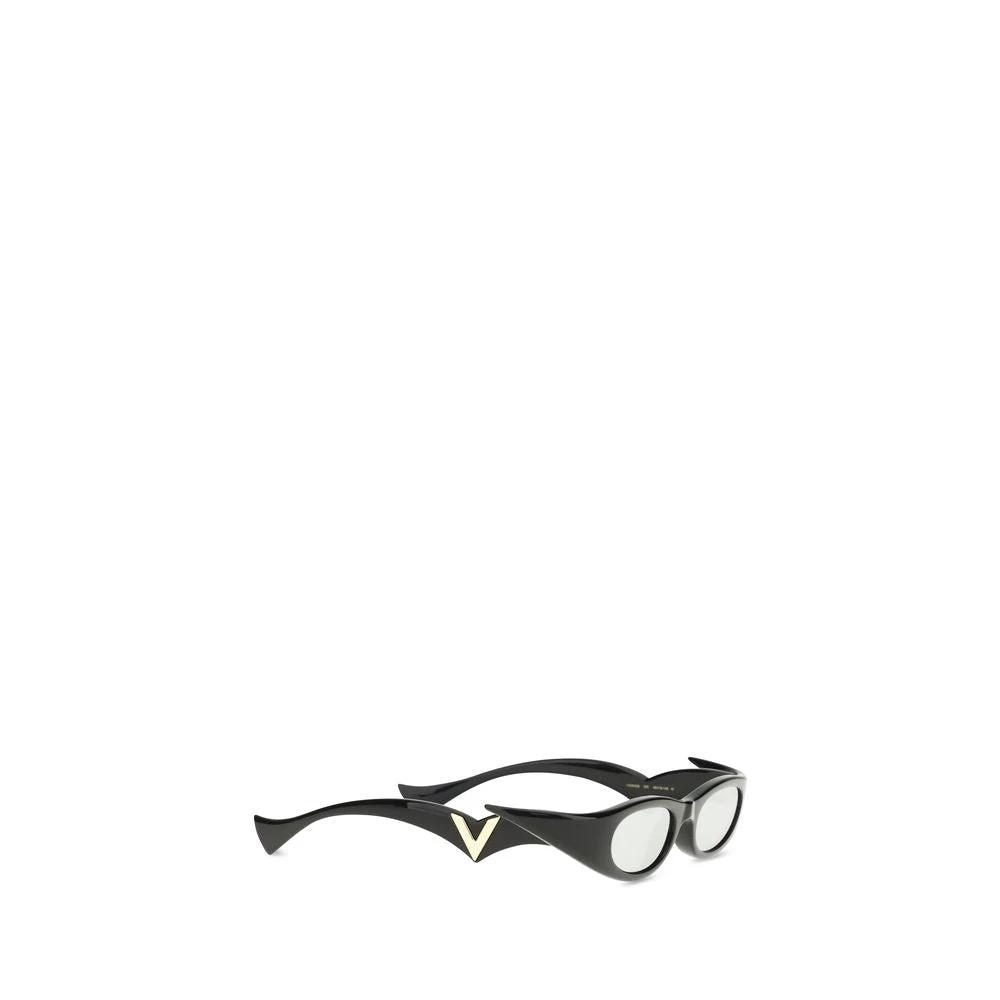 Valentino Garavani Sample Sale | Valentino Garavani Black Acetate Sunglasses - | Designer outlet