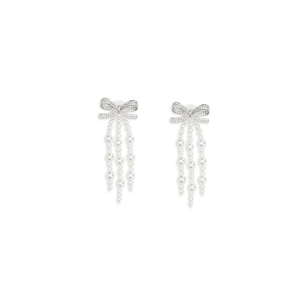 Self-Portrait Sample Sale | Self-Portrait White Brass Earrings - | Designer outlet