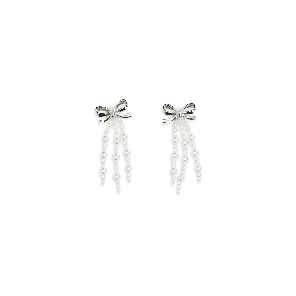 Self-Portrait Sample Sale | Self-Portrait White Brass Earrings - | Designer outlet