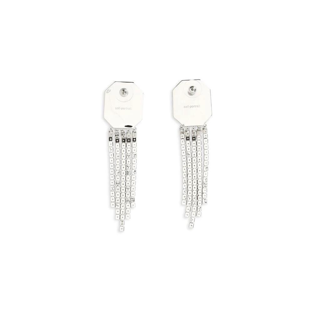 Self-Portrait Sample Sale | Self-Portrait Silver Brass Earrings - | Designer outlet